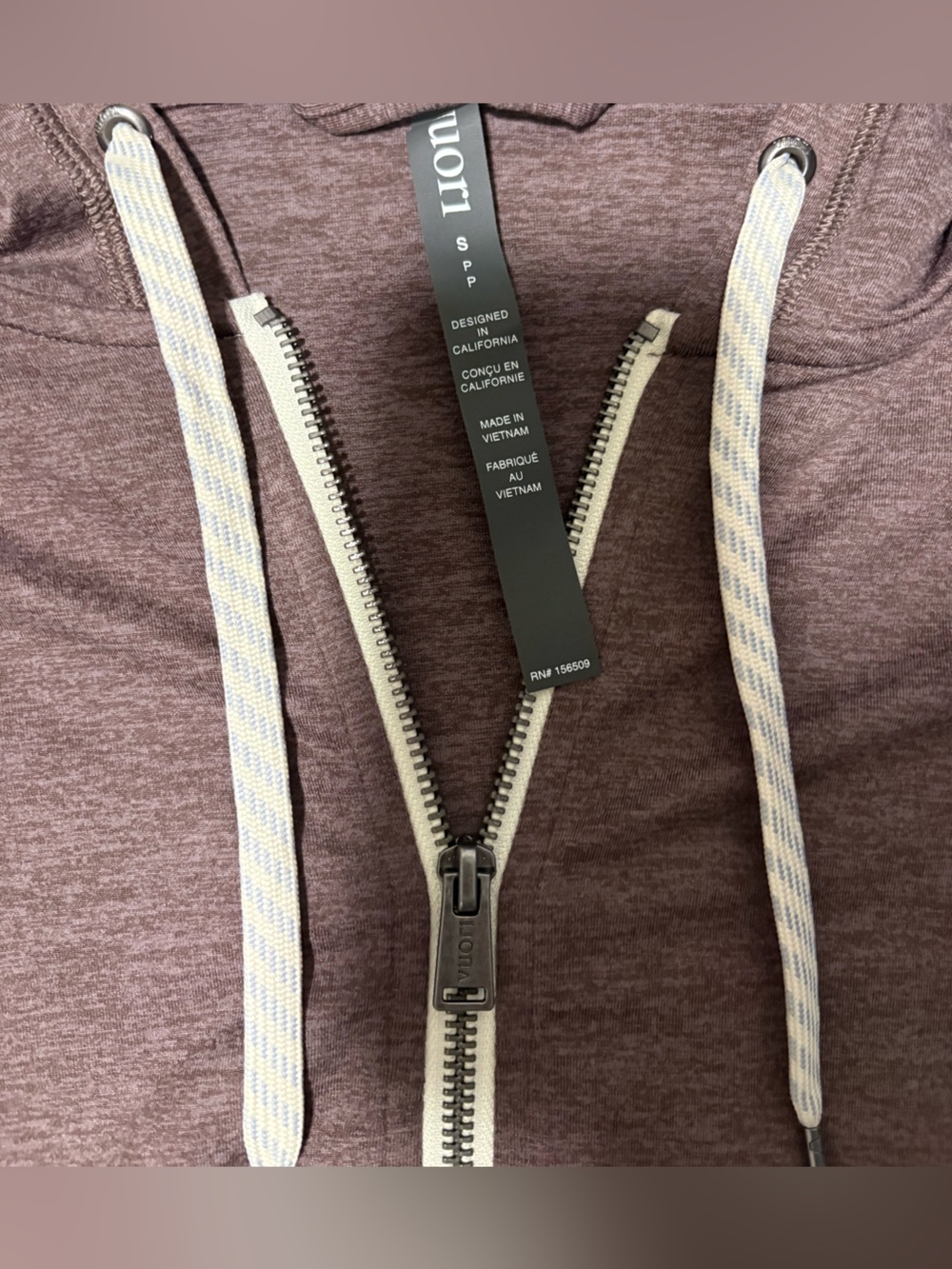 Vuori Halo Performance Hoodie Small Brown - Picture 2 of 3